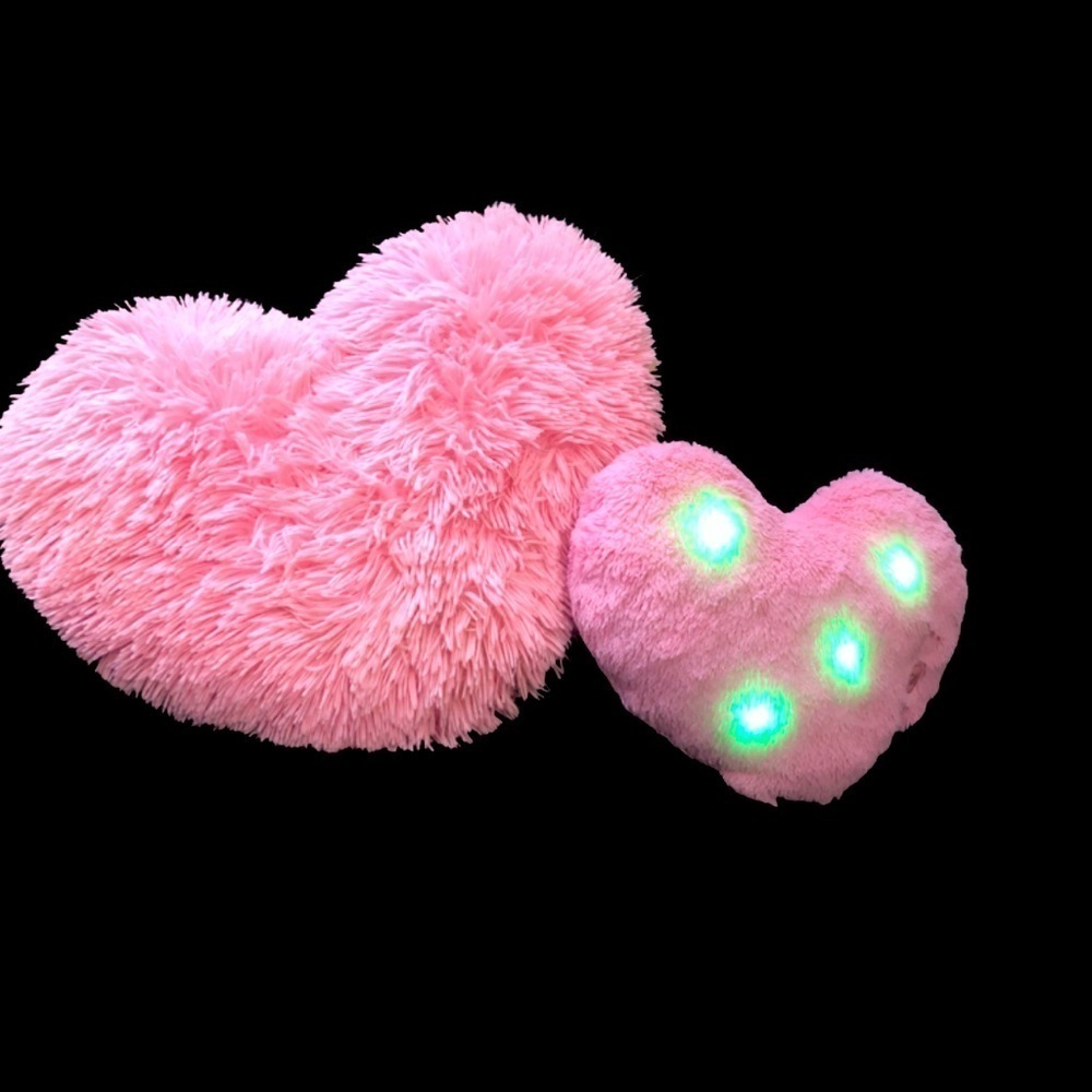 Big Heart Pillow And Light Up Heart Pillow Set - Picture 7 of 13